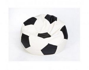 Кресло-мешок Мяч малый бело-черное в Лесном - lesnoy.ok-mebel.com | фото 1