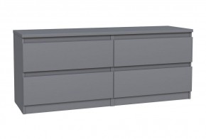 2.03.03.100.4 КАСТОР тумба 4 ящика RU серая в Лесном - lesnoy.ok-mebel.com | фото