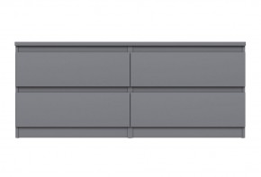 2.03.03.100.4 КАСТОР тумба 4 ящика RU серая в Лесном - lesnoy.ok-mebel.com | фото 2