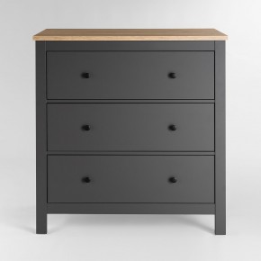 2.08.02.020.15 САГА комод 3 ящика серый/ясень в Лесном - lesnoy.ok-mebel.com | фото 2