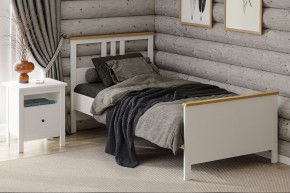 2.08.04.050.14 САГА кровать одинарная 90х200 белая/ясень в Лесном - lesnoy.ok-mebel.com | фото 4