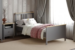 2.08.04.050.15 САГА кровать одинарная 90х200 серая/ясень в Лесном - lesnoy.ok-mebel.com | фото 4