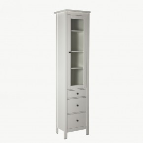 2.08.07.120.1 САГА шкаф с витриной 50 белый RU в Лесном - lesnoy.ok-mebel.com | фото 2