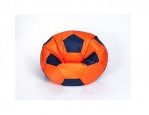 Кресло-мешок Мяч малый оранжево-черное в Лесном - lesnoy.ok-mebel.com | фото 1