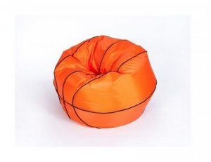 Кресло-мешок Баскетбольный мяч малый оранжево-черное в Лесном - lesnoy.ok-mebel.com | фото 3