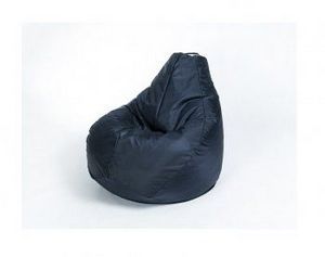 Кресло-мешок Груша большое черное в Лесном - lesnoy.ok-mebel.com | фото 1