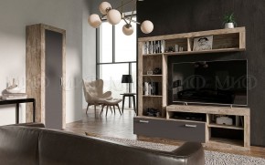 Ангара Шкаф 2-х створчатый (Графит/дуб юкон) в Лесном - lesnoy.ok-mebel.com | фото 3