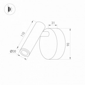 Бра Arlight SP-BED 033061(1) в Лесном - lesnoy.ok-mebel.com | фото 3