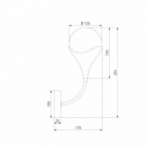 Бра Eurosvet Calyx 60169/1 никель в Лесном - lesnoy.ok-mebel.com | фото 4