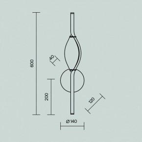 Бра Maytoni Foresight MOD347WL-L8BS3K в Лесном - lesnoy.ok-mebel.com | фото 4