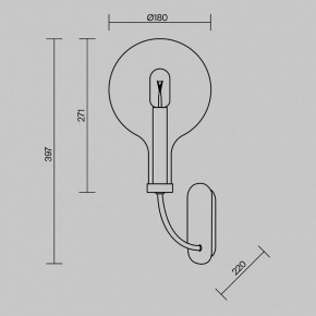 Бра Maytoni Status MOD333WL-01B в Лесном - lesnoy.ok-mebel.com | фото 3