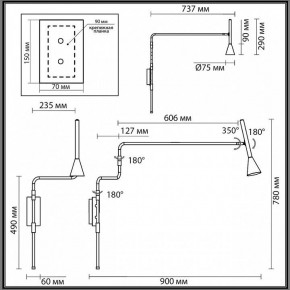 Бра Odeon Light Izzy 7031/1W в Лесном - lesnoy.ok-mebel.com | фото 4