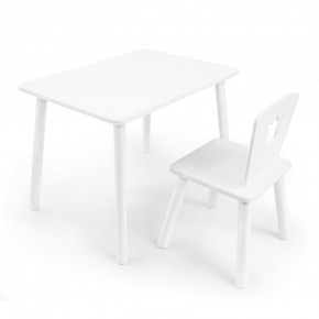 Детский комплект стол и стул «Корона» Rolti Baby (белый/белый, массив березы/мдф) в Лесном - lesnoy.ok-mebel.com | фото 1