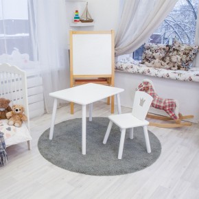 Детский комплект стол и стул «Корона» Rolti Baby (белый/белый, массив березы/мдф) в Лесном - lesnoy.ok-mebel.com | фото 2