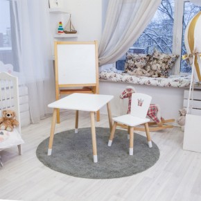 Детский комплект стол и стул «Корона» Rolti Baby (белый/береза, массив березы/мдф) в Лесном - lesnoy.ok-mebel.com | фото 3