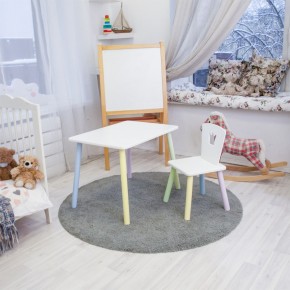 Детский комплект стол и стул «Корона» Rolti Baby (белый/цветной, массив березы/мдф) в Лесном - lesnoy.ok-mebel.com | фото 2