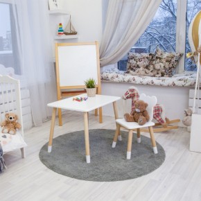 Детский комплект стол и стул «Мишка» Rolti Baby (белый/береза, массив березы/мдф) в Лесном - lesnoy.ok-mebel.com | фото 6