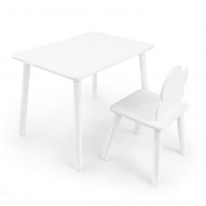 Детский комплект стол и стул «Облачко» Rolti Baby (белый/белый, массив березы/мдф) в Лесном - lesnoy.ok-mebel.com | фото 1