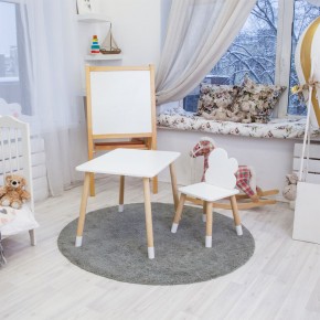 Детский комплект стол и стул «Облачко» Rolti Baby (белый/береза, массив березы/мдф) в Лесном - lesnoy.ok-mebel.com | фото 4