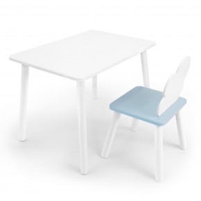 Детский комплект стол и стул «Облачко» Rolti Baby (белый/голубой, массив березы/мдф) в Лесном - lesnoy.ok-mebel.com | фото 1
