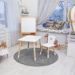 Детский комплект стол и стул «Звезда» Rolti Baby (белый/береза, массив березы/мдф) в Лесном - lesnoy.ok-mebel.com | фото 3