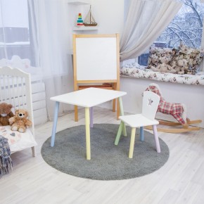 Детский комплект стол и стул «Звезда» Rolti Baby (белый/цветной, массив березы/мдф) в Лесном - lesnoy.ok-mebel.com | фото 2