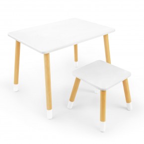 Детский комплект стол и табурет Rolti Baby (белая столешница/белое сиденье/береза ножки) в Лесном - lesnoy.ok-mebel.com | фото 1
