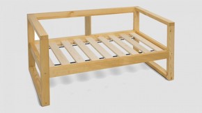 Диван двухместный DEmoku Д-2 (Беж/Белый) в Лесном - lesnoy.ok-mebel.com | фото 3