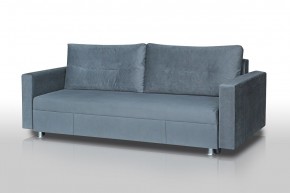 Диван Комфорт с прямыми подлокотниками (микровелюр серый) в Лесном - lesnoy.ok-mebel.com | фото
