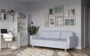 Диван-кровать Тулисия пастельно-голубой, ткань рогожка в Лесном - lesnoy.ok-mebel.com | фото 4