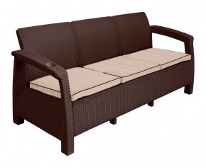 Диван Yalta Premium Sofa 3 Set (Ялта) шоколадный (+подушки под спину) в Лесном - lesnoy.ok-mebel.com | фото 2