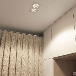 DK2062-WH Встраиваемый светильник, IP 20, до 15 Вт, GU10, LED, белый, алюминий в Лесном - lesnoy.ok-mebel.com | фото 4