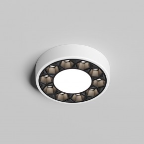 DK2440-WB Встраиваемый светильник DUAL 5+5 Вт, LED 4000K, IP 20, d90mm, белый/черный, алюминий/акрил в Лесном - lesnoy.ok-mebel.com | фото