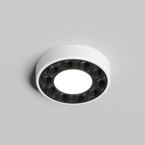 DK2440-WB Встраиваемый светильник DUAL 5+5 Вт, LED 4000K, IP 20, d90mm, белый/черный, алюминий/акрил в Лесном - lesnoy.ok-mebel.com | фото 2