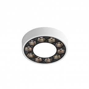 DK2440-WB Встраиваемый светильник DUAL 5+5 Вт, LED 4000K, IP 20, d90mm, белый/черный, алюминий/акрил в Лесном - lesnoy.ok-mebel.com | фото 4