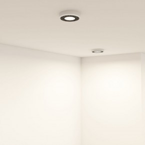 DK2440-WB Встраиваемый светильник DUAL 5+5 Вт, LED 4000K, IP 20, d90mm, белый/черный, алюминий/акрил в Лесном - lesnoy.ok-mebel.com | фото 6