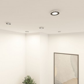 DK2441-WB Встраиваемый светильник DUAL 9+9 Вт, LED 4000K, IP 20, d120mm, белый/черный, алюминий/акрил в Лесном - lesnoy.ok-mebel.com | фото 6