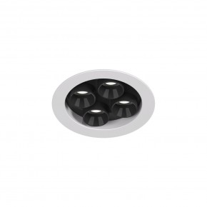 DK2510-WB Встраиваемый светильник SPACE со светодиодом d65 220V 8W 38° 4000К IP20 белый/черный алюминий в Лесном - lesnoy.ok-mebel.com | фото 4