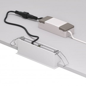 DK2514-WB Встраиваемый светильник SPACE со светодиодом L126mm 220V 10W 38° 4000К IP20 белый/черный алюминий в Лесном - lesnoy.ok-mebel.com | фото 3