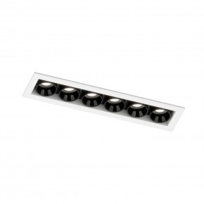 DK2514-WB Встраиваемый светильник SPACE со светодиодом L126mm 220V 10W 38° 4000К IP20 белый/черный алюминий в Лесном - lesnoy.ok-mebel.com | фото 5