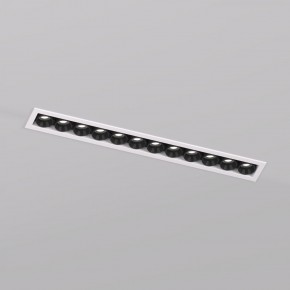 DK2515-WB Встраиваемый светильник SPACE со светодиодом L240mm 220V 20W 38° 4000К IP20 белый/черный алюминий в Лесном - lesnoy.ok-mebel.com | фото