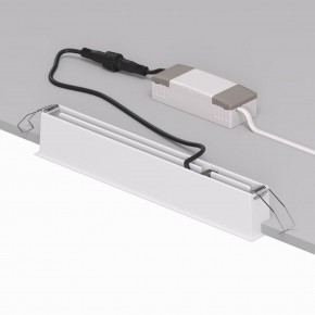 DK2515-WB Встраиваемый светильник SPACE со светодиодом L240mm 220V 20W 38° 4000К IP20 белый/черный алюминий в Лесном - lesnoy.ok-mebel.com | фото 3
