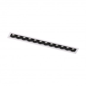 DK2515-WB Встраиваемый светильник SPACE со светодиодом L240mm 220V 20W 38° 4000К IP20 белый/черный алюминий в Лесном - lesnoy.ok-mebel.com | фото 4