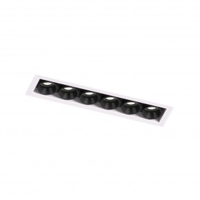 DK2531-WB Встраиваемый светильник SPACE со светодиодом под шпатлевку L126mm 220V 10W 38° 4000К IP20 белый/черный алюминий в Лесном - lesnoy.ok-mebel.com | фото 6