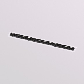 DK2532-WB Встраиваемый светильник SPACE со светодиодом под шпатлевку L240mm 220V 20W 38° 4000К IP20 белый/черный алюминий в Лесном - lesnoy.ok-mebel.com | фото