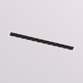 DK2532-WB Встраиваемый светильник SPACE со светодиодом под шпатлевку L240mm 220V 20W 38° 4000К IP20 белый/черный алюминий в Лесном - lesnoy.ok-mebel.com | фото 2