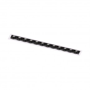 DK2532-WB Встраиваемый светильник SPACE со светодиодом под шпатлевку L240mm 220V 20W 38° 4000К IP20 белый/черный алюминий в Лесном - lesnoy.ok-mebel.com | фото 5