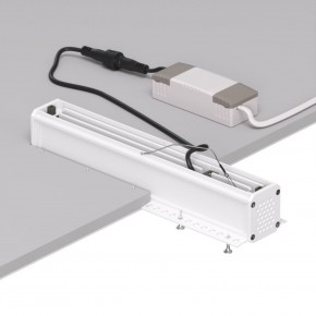 DK2532-WB Встраиваемый светильник SPACE со светодиодом под шпатлевку L240mm 220V 20W 38° 4000К IP20 белый/черный алюминий в Лесном - lesnoy.ok-mebel.com | фото 6