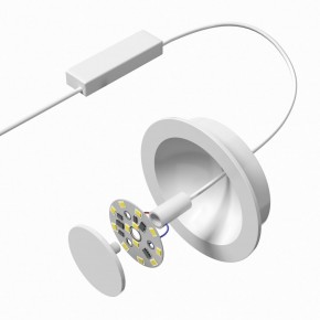 DK2700-WH Встраиваемый светильник, IP 20, 7 Вт, LED 3000, белый, алюминий в Лесном - lesnoy.ok-mebel.com | фото 4