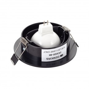 DK3020-BK Встраиваемый светильник, IP 20, 10 Вт, GU5.3, LED, черный, пластик в Лесном - lesnoy.ok-mebel.com | фото 3